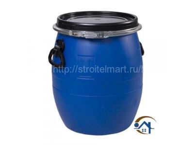 Пластиковая бочка новая с крышкой для воды на дачу ЗТИ Open Top, 48 литров