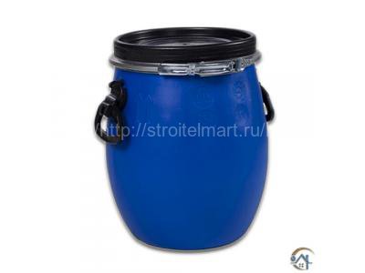 Пластиковая бочка новая с крышкой для воды на дачу ЗТИ Open Top, 20 литров