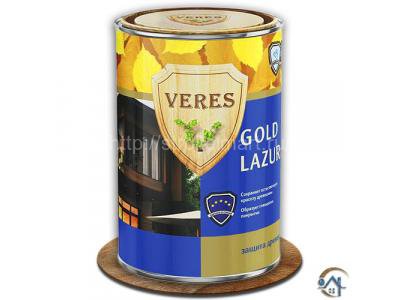 Veres Gold Lazura, лессирующий антисептик для дерева, 0,9 л.