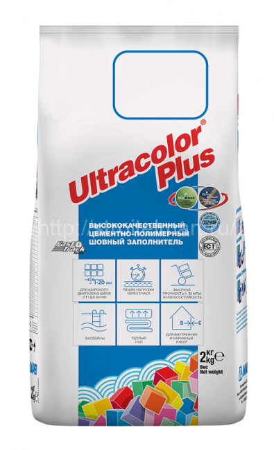 Mapei Ultracolor Plus (Мапей Ультра Колор Плюс) затирка для плитки №167, Авио, 2 кг.