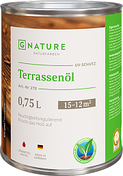 GNatur Terrassenöl Масло для террасс, настилов и бань 2,5л (Арт. 270) 