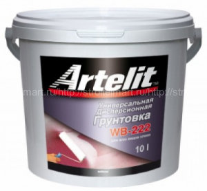 Artelit WB-222, грунтовка под нанесение паркетного клея, 5 л.
