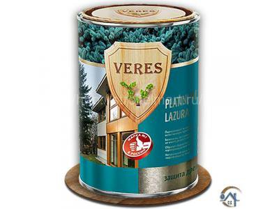 Veres Platinum Lazura, лессирующая пропитка для древесины, 0,9 л