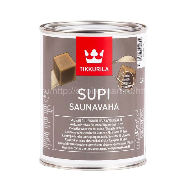 Tikkurila Supi Saunavaha (Супи Саунаваха) защитный воск для сауны 1 л.