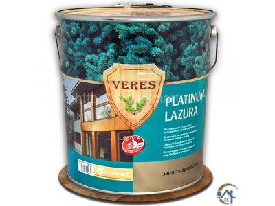 Veres Platinum Lazura, лессирующая пропитка для древесины, 10 л