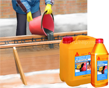 Sika Antifreеze N9 / Сика Антифриз Суперпластифицирующая добавка-ускоритель твердения, обладающая противоморозным эффектом 1л 