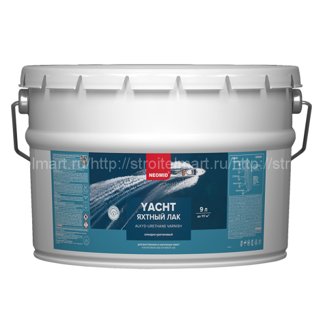 NEOMID YACHT Лак яхтный алкидно-уретановый глянцевый 9л