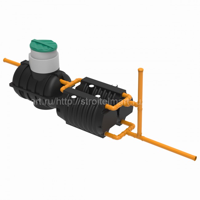 Автономная канализация для частного дома Rostok Дачная (черный)