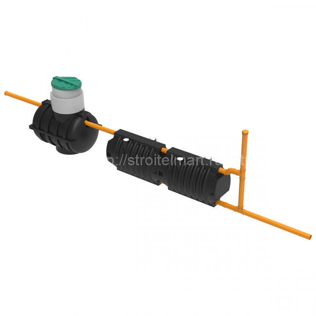 Автономная канализация для частного дома Rostok Дачная (черный)